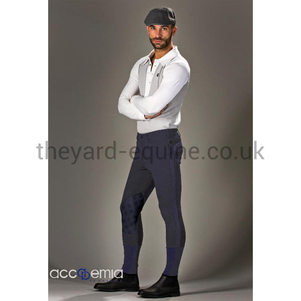 Accademia Italiana Men's Master Class Limited Grip Breeches - Navy-Breeches-Accademia Italiana-30-Navy-The Yard