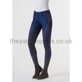 Accademia Italiana Women's Glass Power Grip Breeches - Indigo-Breeches-Accademia Italiana-UK10-Blue-The Yard