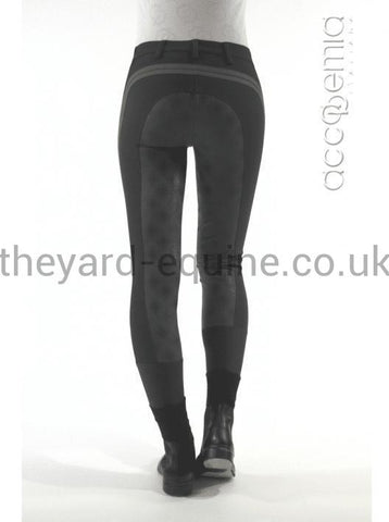 Accademia Italiana Women's Master Class Power Grip Breeches - Anthracite-Breeches-Accademia Italiana-UK10-Grey-The Yard