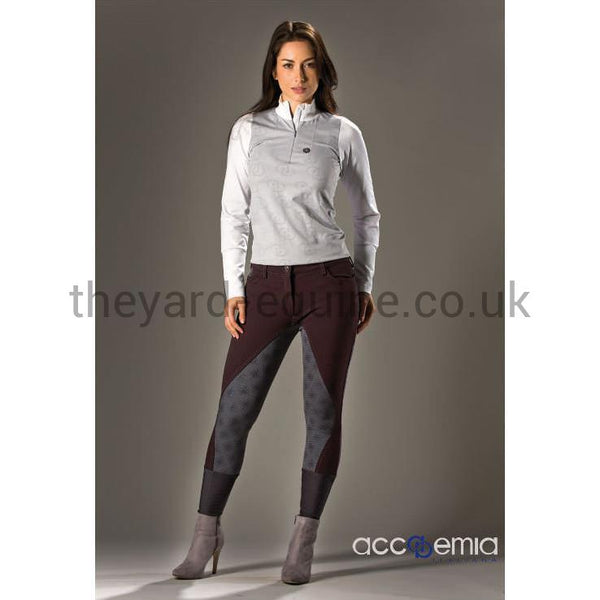 Accademia Italiana Women's Master Class Power Grip Breeches - Black Coffee-Breeches-Accademia Italiana-UK8-Brown-The Yard