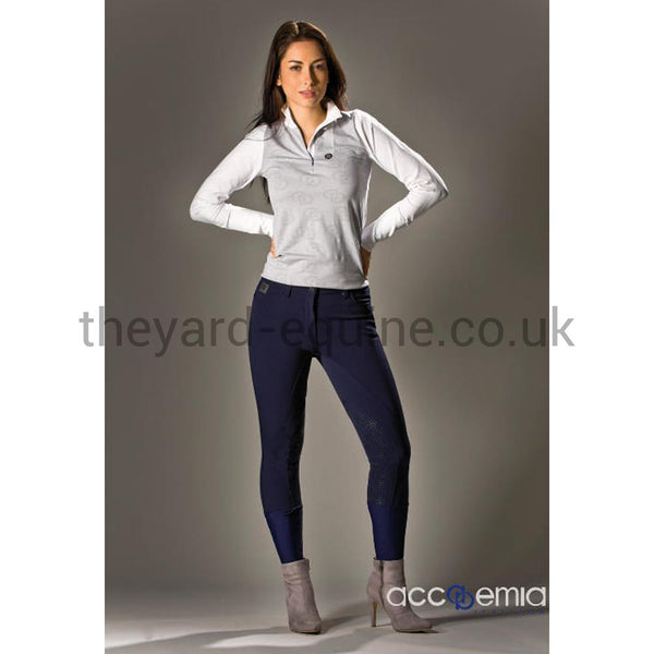 Accademia Italiana Women's Master Class Power Grip Breeches - Navy-Breeches-Accademia Italiana-UK8-Navy-The Yard