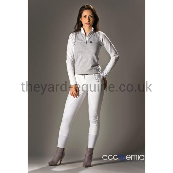 Accademia Italiana Women's Master Class Power Grip Breeches - White-Breeches-Accademia Italiana-UK6-White-The Yard