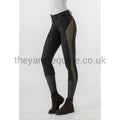 Accademia Italiana Women's Power Grip Breeches - "One Way" Black-Breeches-Accademia Italiana-UK6-Black-The Yard