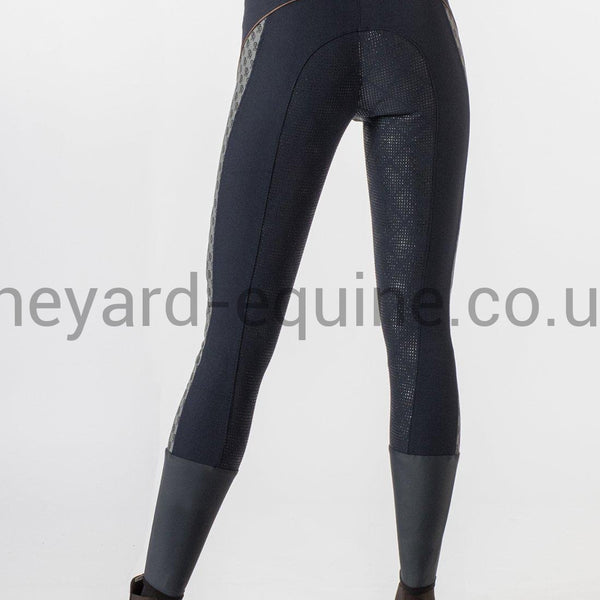 Accademia Italiana Women's Power Grip Breeches - "One Way" Navy-Breeches-Accademia Italiana-UK6-Navy-The Yard