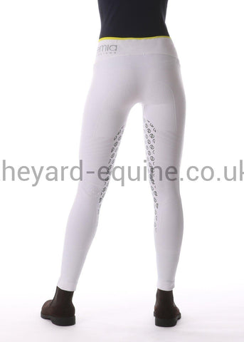 Accademia Italiana Women's Seamless Riding Leggings - white-Riding Leggings-Accademia Italiana-Medium-White-The Yard