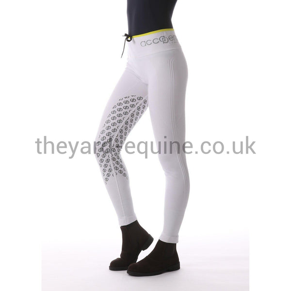 Accademia Italiana Women's Seamless Riding Leggings - white-Riding Leggings-Accademia Italiana-Medium-White-The Yard