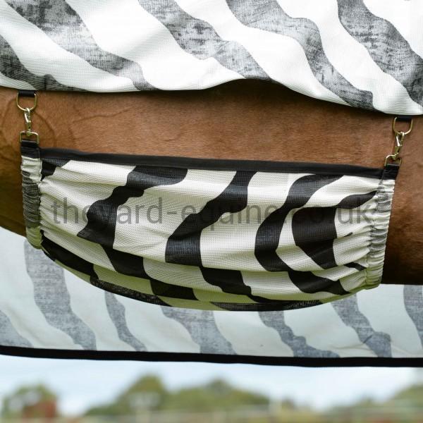 Bucas Fly Rug - Buzz Off Zebra Combi Neck-Cooler Rug-Bucas-5'9-0g-Full Neck-The Yard