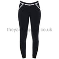 Cavalleria Toscana Breeches - Plaid Breeches Contrasting Trim KNEE GRIP NAVY-Breeches-CT-UK6/IT38-Navy-The Yard