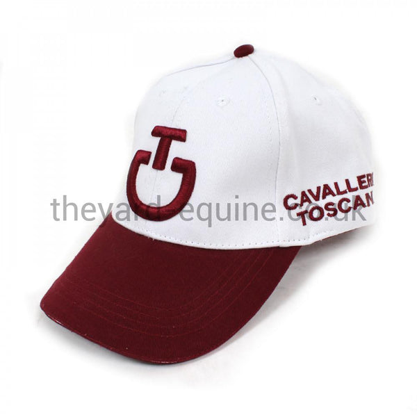 Cavalleria Toscana Cap - White and Burgundy-Hat-CT-Burgundy/White-O/S-The Yard