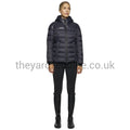 Cavalleria Toscana Coat - Padded Shiny/Matt Nylon Hooded Puffer Navy-Coat-CT-X Small-Navy-The Yard