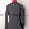 DESERATA COMPETITION JACKET - BUTTON STYLE GREY & PINK-Competition Jackets-Deserata-Grey-Raspberry-UK 10-The Yard