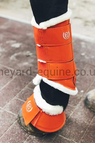 Equestrian Stockholm Bell Boots - Brick Orange-Brushing Boots-Equestrian Stockholm-Small-Brick Orange-The Yard