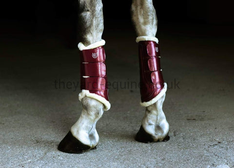 Equestrian Stockholm Brushing Boots - Bordeaux-Brushing Boots-Equestrian Stockholm-Small-Bordeaux-O/S-The Yard