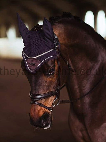 Equestrian Stockholm Ear Net - Orchid Bloom-Ear Veil-Equestrian Stockholm-Full-Orchid Bloom-The Yard