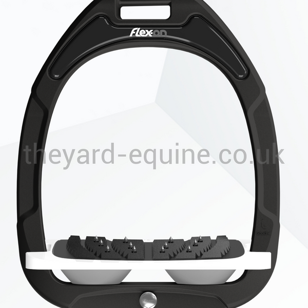 Flex On Green Composite Stirrups In Stock-Stirrups-Flex On-Black/ White/ Grey-The Yard