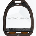 Flex On Green Composite Stirrups In Stock-Stirrups-Flex On-Brown / Black / Brown-The Yard