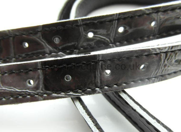 Secchiari Spur Straps - Croc (various colours)-Spur Straps-Secchiari-Grey-The Yard