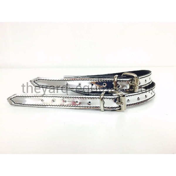 Secchiari Spur Straps - Silver Chrome-Spur Straps-Secchiari-Silver-The Yard