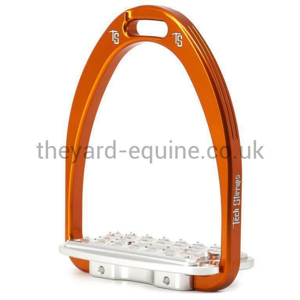 Tech Siena Jumping Stirrups-Stirrups-Tech Stirrups-Orange-Adult-The Yard