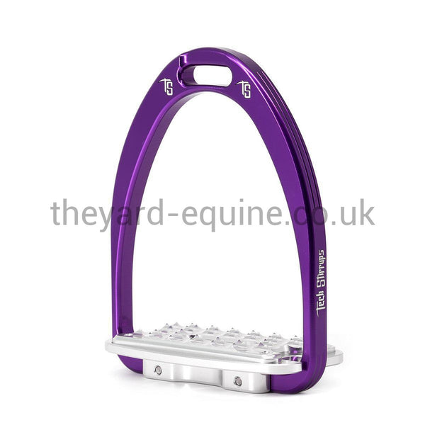 Tech Siena Jumping Stirrups-Stirrups-Tech Stirrups-Purple-Adult-The Yard