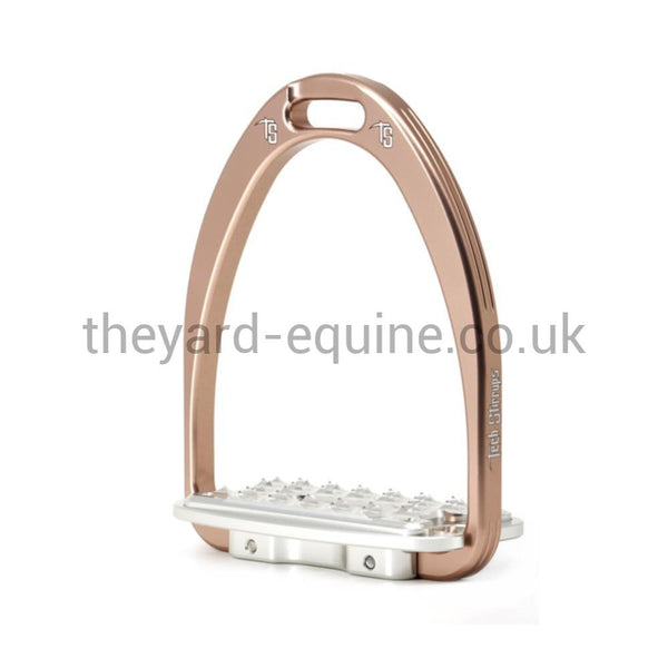 Tech Siena Jumping Stirrups-Stirrups-Tech Stirrups-Rose Gold-Adult-The Yard