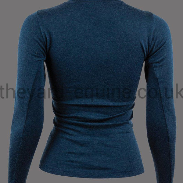 UHIP Long Sleeved Top - Merino Wool Base Layer Navy-Top-UHIP-UK10 / 38-Navy-The Yard