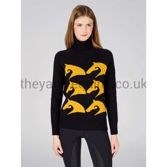 Vestrum Jumper - KNIT TURTLE NECK SAPPADA-Jumper-Vestrum-S/UK8-Black/Yellow-The Yard