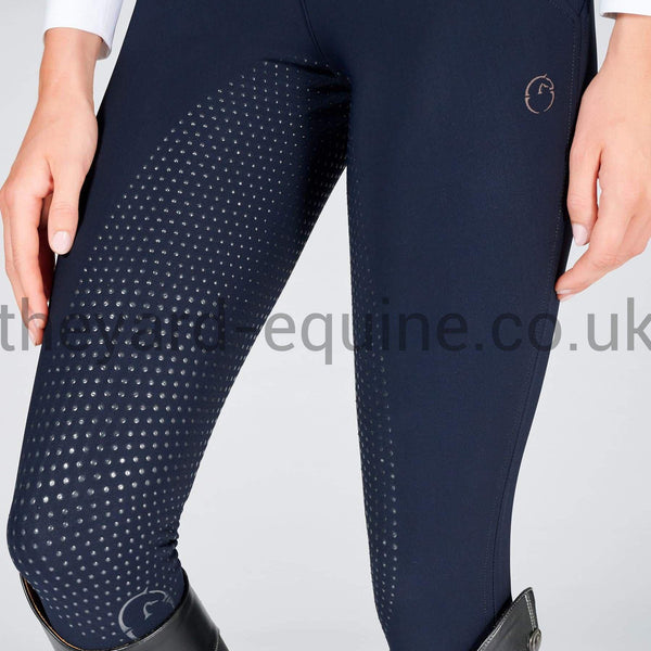 Vestrum Riding Legging Breeches - Coblenza Full Grip Navy-Riding Leggings-Vestrum-UK6 / IT38-Navy-The Yard