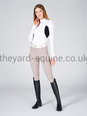 Vestrum Riding Leggings - Coblenza Knee Grip Dove Grey-Riding Leggings-Vestrum-UK6 / IT38-Dove Grey-The Yard