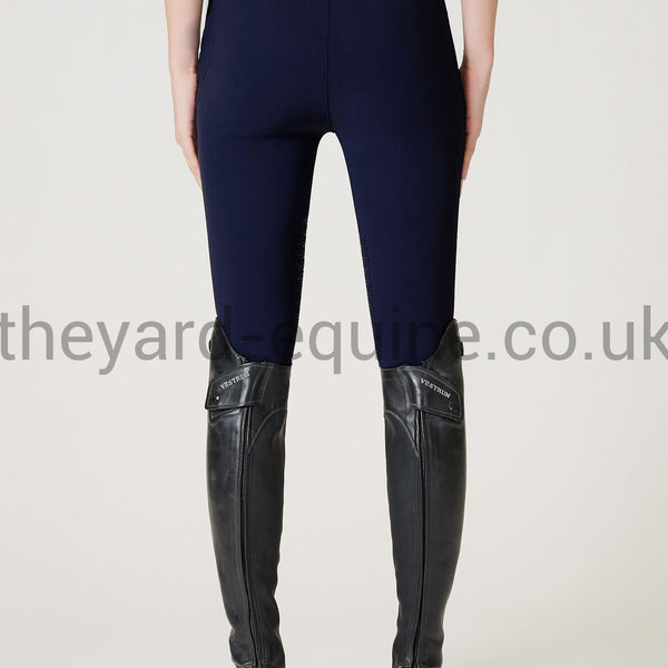 Vestrum Riding Leggings - Coblenza Knee Grip Navy-Riding Leggings-Vestrum-UK6 / IT38-Navy-The Yard