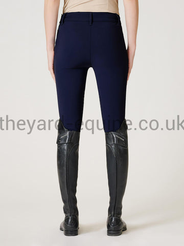 Vestrum Riding Leggings - Coblenza Knee Grip Navy-Riding Leggings-Vestrum-UK6 / IT38-Navy-The Yard