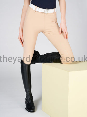 Vestrum Riding Leggings - Coblenza Knee Grip Peach-Riding Leggings-Vestrum-UK6 / IT38-Peach-The Yard