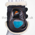 eQuick eShock Sheepskin Fetlock Boots-Tendon Boots-eQuick-Small-Black-Hind-The Yard