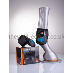 eQuick eShock "Young Horse" Velcro Fetlock Boots-Young Horse Boots-eQuick-Small-Black-Hind-The Yard